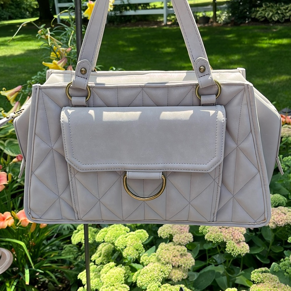 Maurice Light Gray Over the Arm Bag